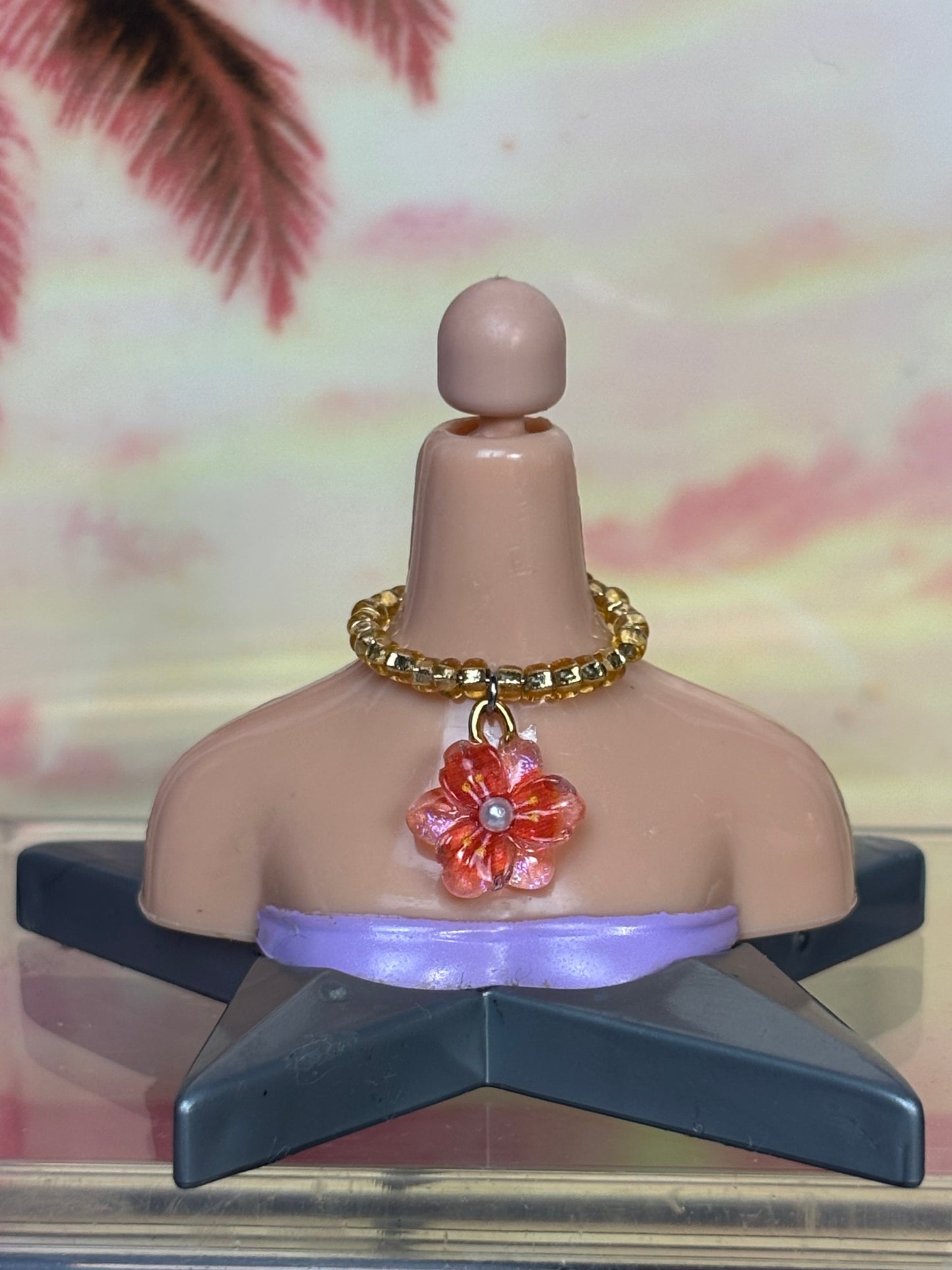 The Flower Beaded Necklace.