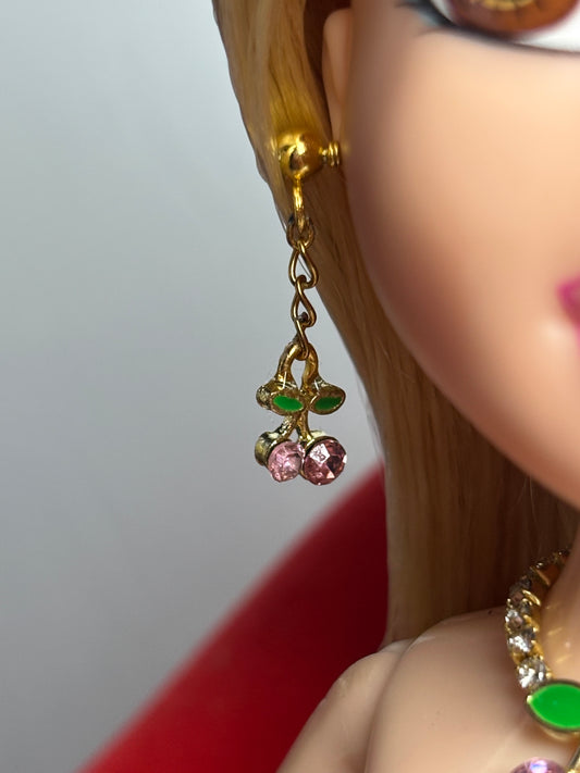 The Gold Cherry Earrings.