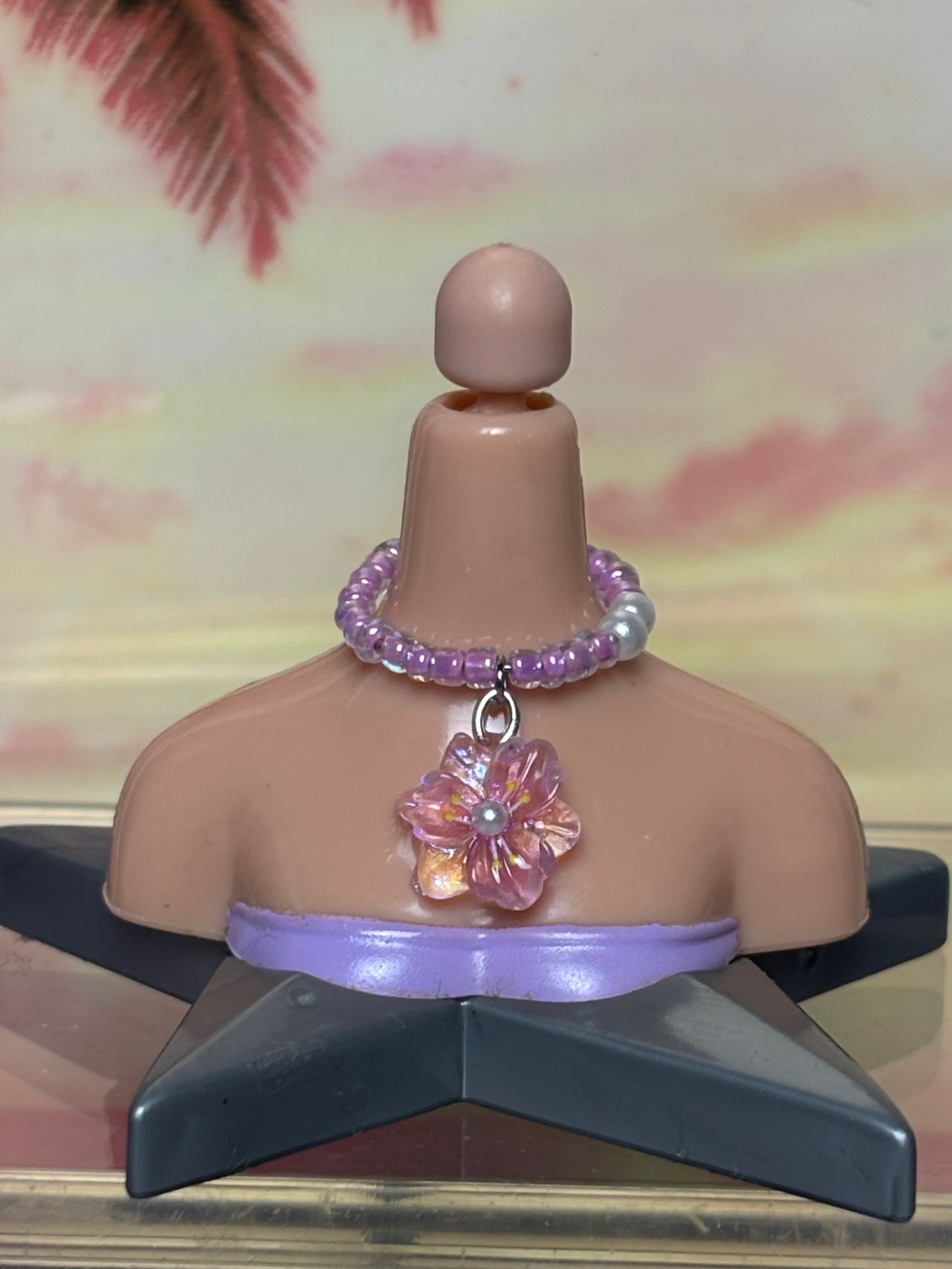 The Flower Beaded Necklace.